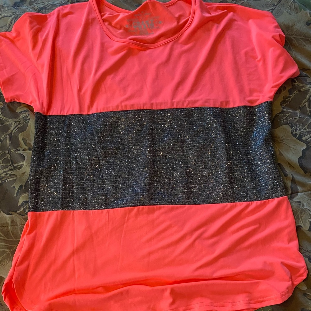 Pink sparkle top